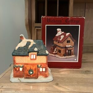 Kurt Adler Dickens Cottage Bakery Lighted House 1989 Collectible Ceramic Vintage